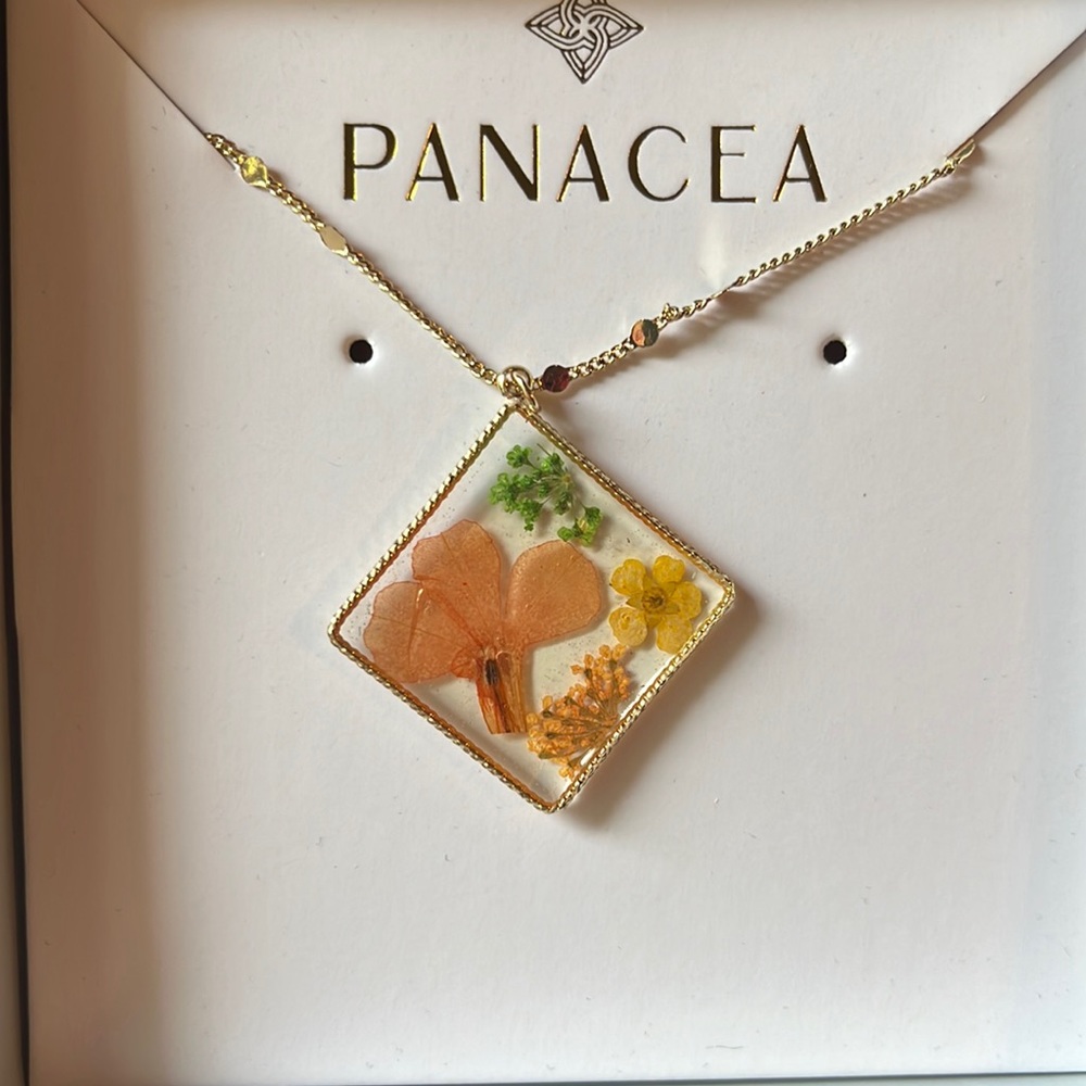 Panacea NIB dried flower necklace
